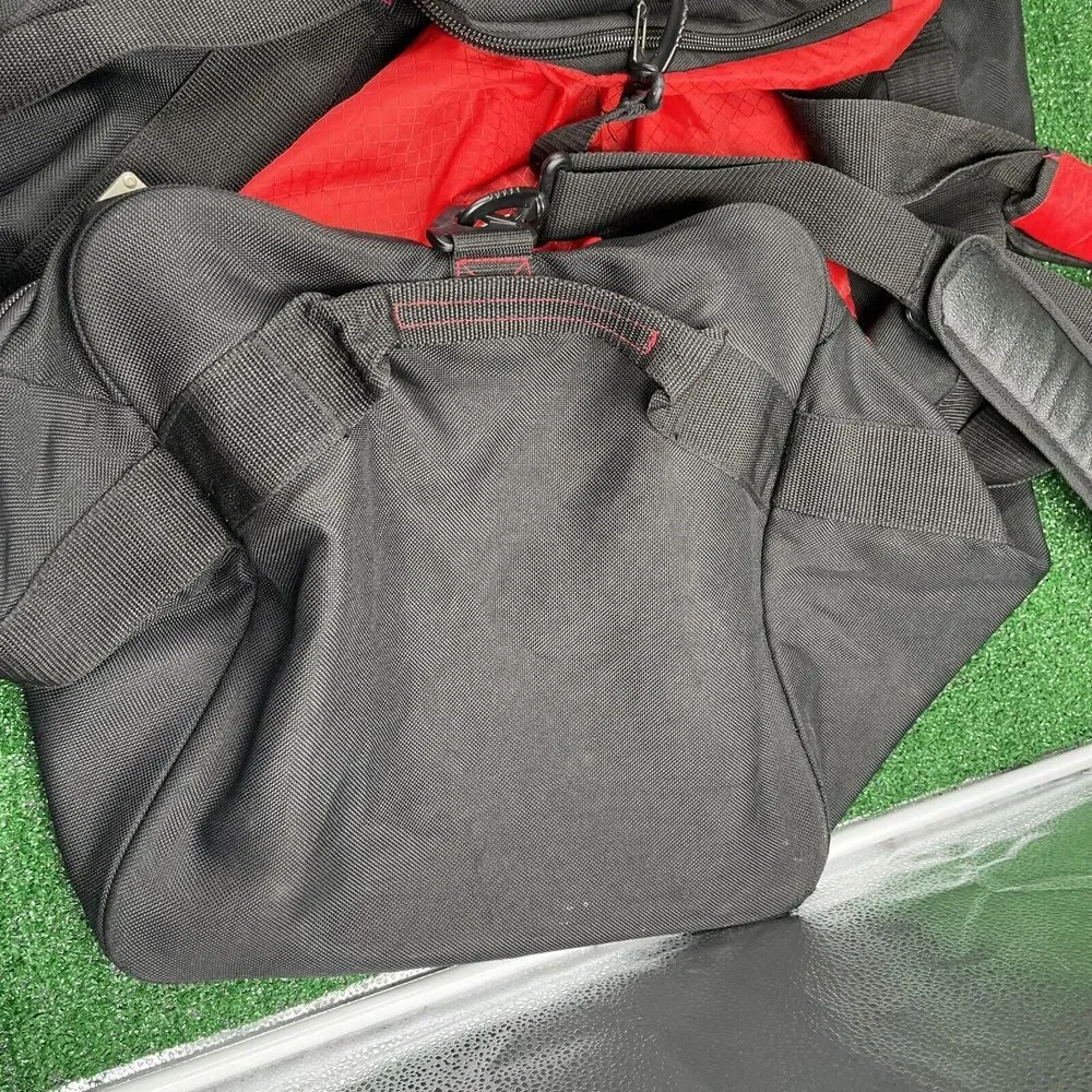 Jeep Duffle XL Bag Shoulder Strap Black Red 30‎ x 14 x 14 -94.5L-5880 Cu In